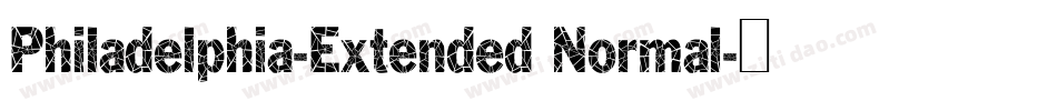 Philadelphia-Extended Normal字体转换